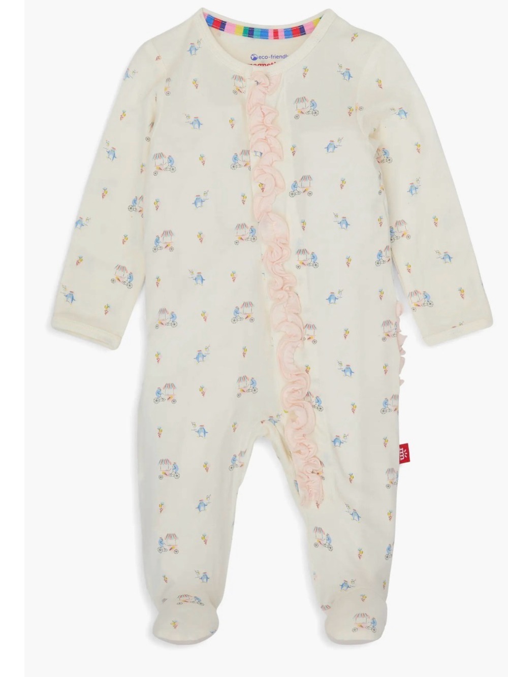 Magnetic Me Penguin Pints Ruffle Footie Size Newborn